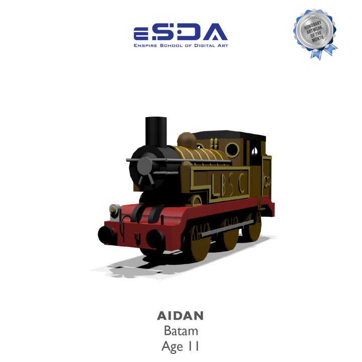 Honorary Artwork of the Month - Aidan Rizaldy (11) - Train